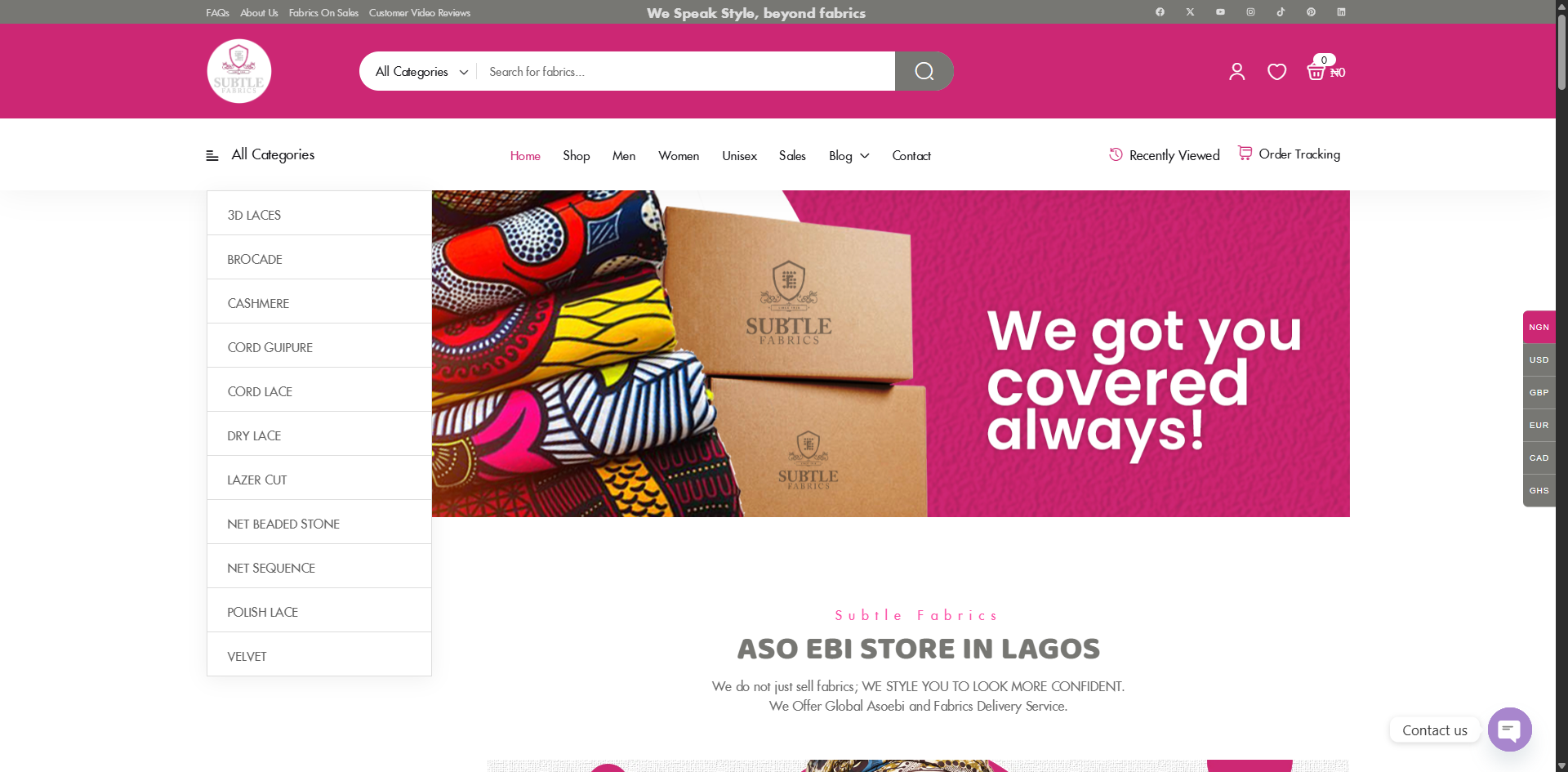 E-Commerce Web Design