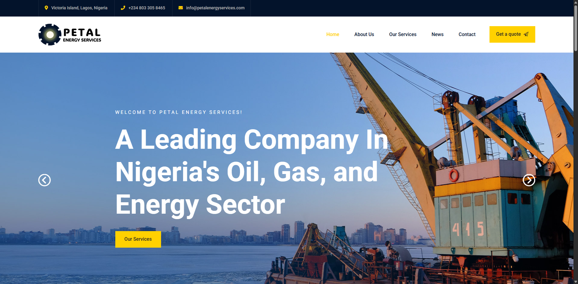 Construction Firm Web Design
