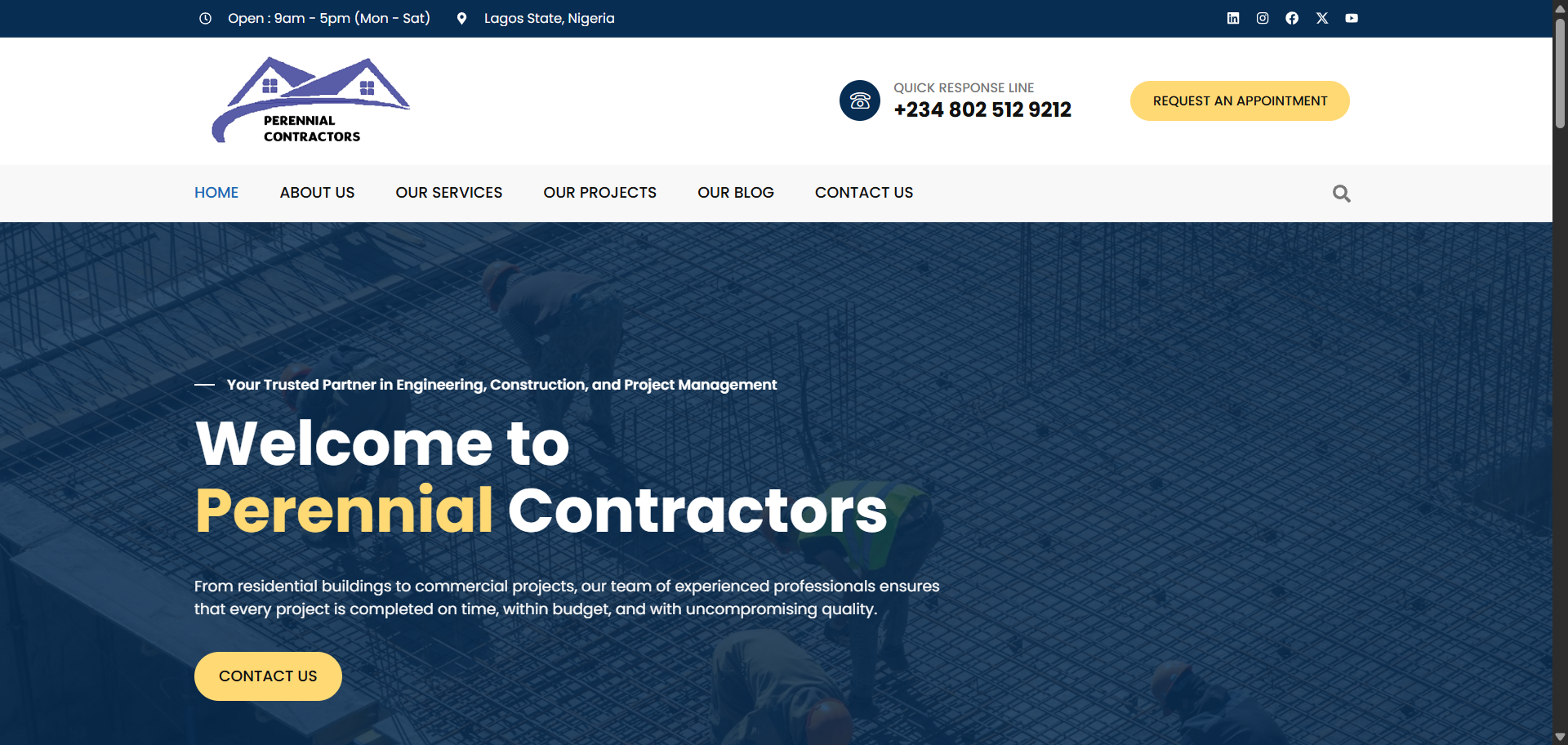 PERENNIAL CONTRACTORS | Construction Company In Lagos State, Nigeria