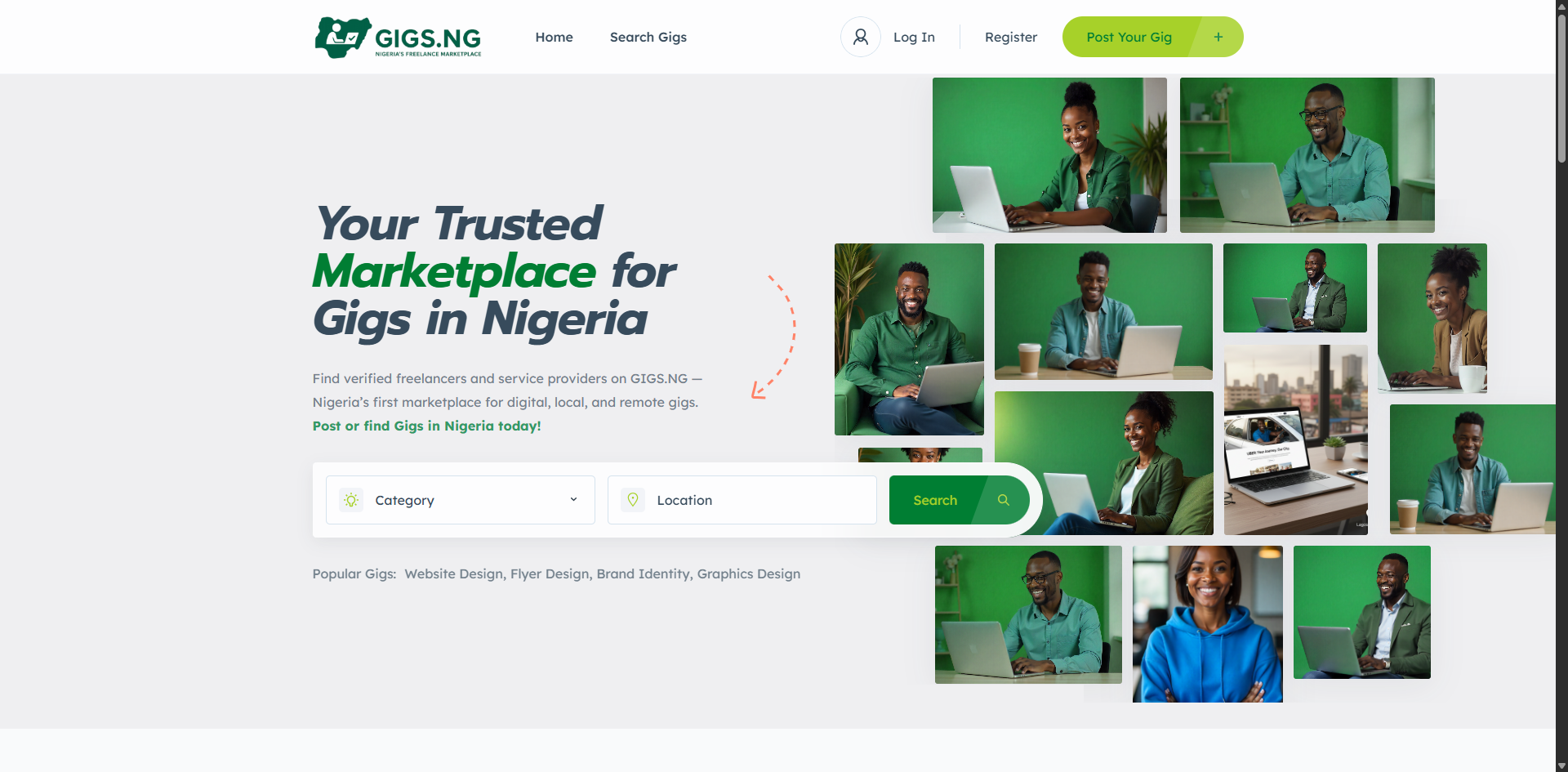 gigs nigeria website design by digito webs