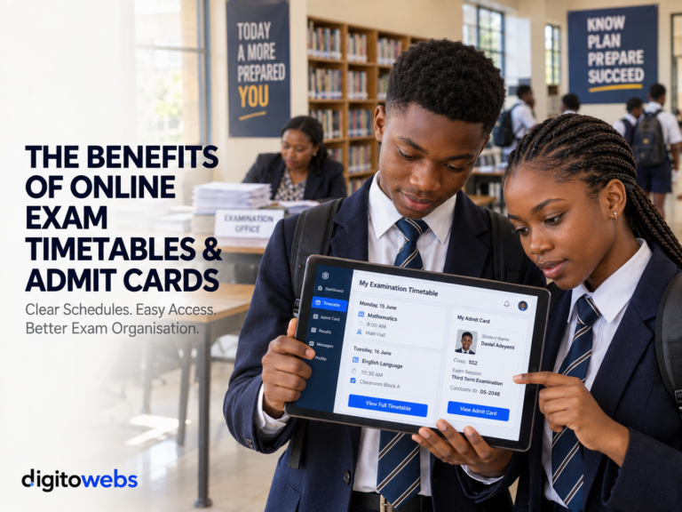 Online Exam Timetables and Admit Cards